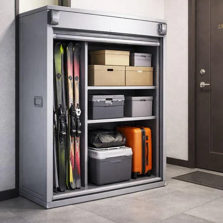 Роллетные шкафы для подъездов и тамбуров